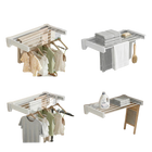 Tendedero Retráctil de Pared 60lb - Perchero Plegable para Toallas de Aluminio Resistente
