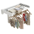 Tendedero Retráctil de Pared 60lb - Perchero Plegable para Toallas de Aluminio Resistente
