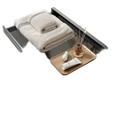 Tendedero Retráctil de Ropa, Ahorra Espacio, Aluminio Engrosado, Colgador de Ropa para Baño, Armario, Lavandería, Hogar