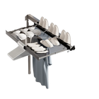 Tendedero retráctil invisible plegable para ropa, sin taladros, bolsa de secado para interior y exterior - ABLI