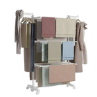Tendedero Vertical Newlux Bastion V40 Blanco con Ruedas, 4 Niveles Dobles + Estante para Zapatos y 18.5m de Tendido