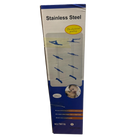 Tendedero Vertical Plegable de Alta Capacidad - Acero Inoxidable, 4 Niveles, Alas Extensibles