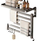 Toallero Eléctrico de Pared con Termostato y Esterilización - Secador y Almacenamiento de Toallas