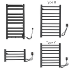 Toallero Eléctrico Negro con Pantalla Táctil Digital, Secador de Toallas y Ropa Resistente al Agua