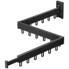 UNTIOR Tendedero Retráctil de Ropa Plegable Colgador de Aluminio Montaje en Pared Interior Ahorro de Espacio Lavandería Doméstica