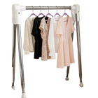 Tendedero de ropa plegable de acero inoxidable telescópico