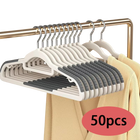 10 Perchas Antideslizantes para Ropa Seca y Húmeda - Perchas de Armario Engrosadas