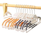 10 Piezas de Percha Multifuncional Antideslizante para Ropa Húmeda y Seca - Negro/Naranja/Gris