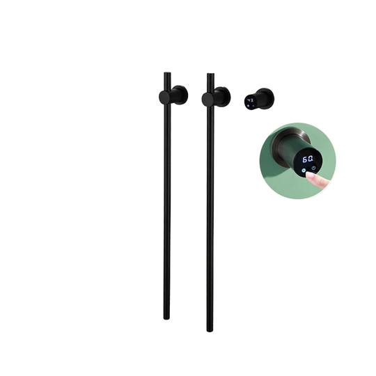 Calentador de Toallas Eléctrico Oculto con Control de Temperatura - Negro