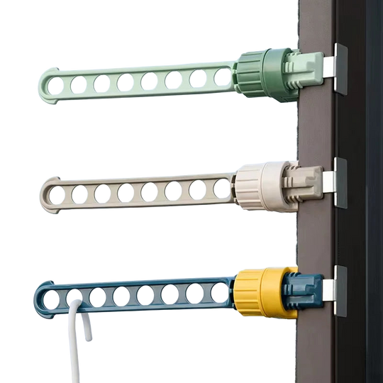 Colgador de Ropa de Viaje 1/2 Piezas - Secador Portátil para Ventana con Montaje en Pared, Ahorro de Espacio