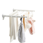Colgador de Ropa Plegable y Retráctil de Pared – Tendedero de Aluminio para Interior y Exterior, Ahorra Espacio