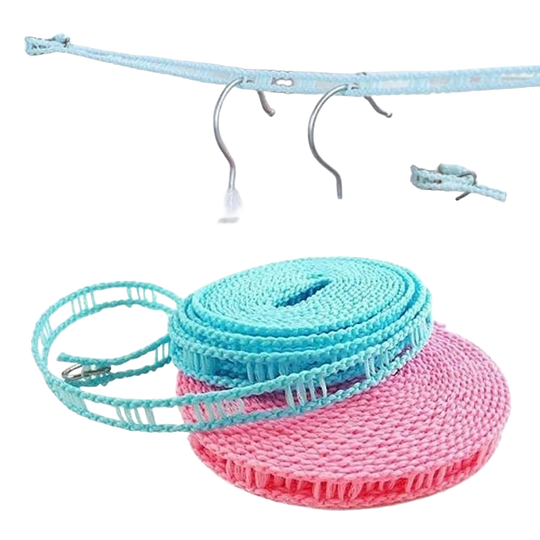 Cuerda para Tendedero de Ropa de 5 m, Antideslizante, para Exterior y Viaje