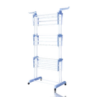 Emipro - Tendedero plegable de 4 niveles, alta resistencia, acero inoxidable, 77x44x160 cm, ideal para secado eficiente y ahorro de espacio, fácil mon