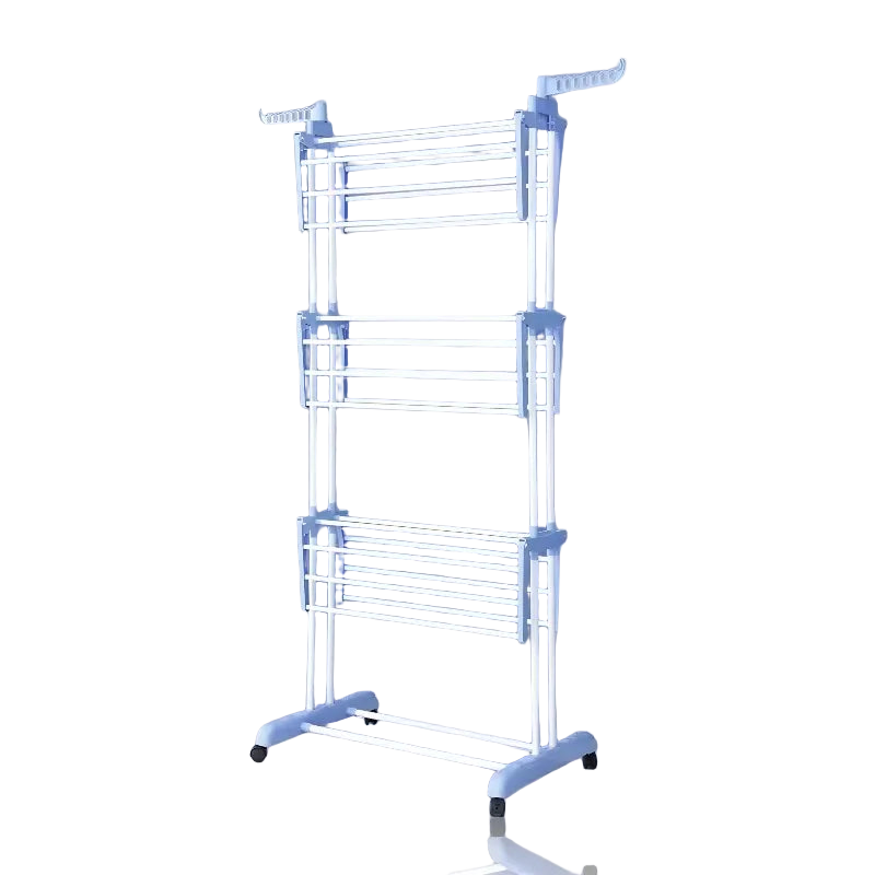 Emipro - Tendedero plegable de 4 niveles, alta resistencia, acero inoxidable, 77x44x160 cm, ideal para secado eficiente y ahorro de espacio, fácil mon