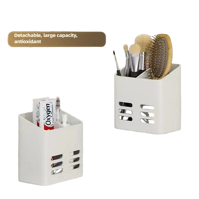 Estante de Baño Organizador de Maquillaje Sin Taladro para Toallas, Pared, Multiusos