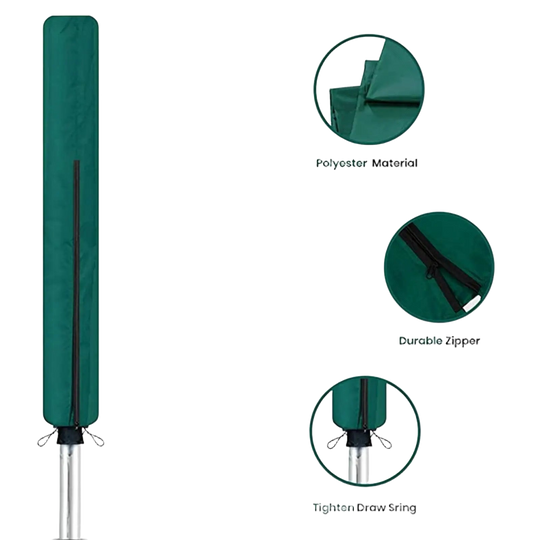 Funda impermeable para tendedero rotatorio con cremallera - Protector para exterior