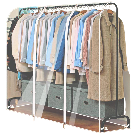 Funda Protectora de Ropa Transparente Gruesa de PEVA Impermeable para Armario