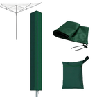 Funda Protectora Impermeable y Antiviento de Tela Oxford 600D para Tendederos de Ropa Exterior con Cierre de Cordón