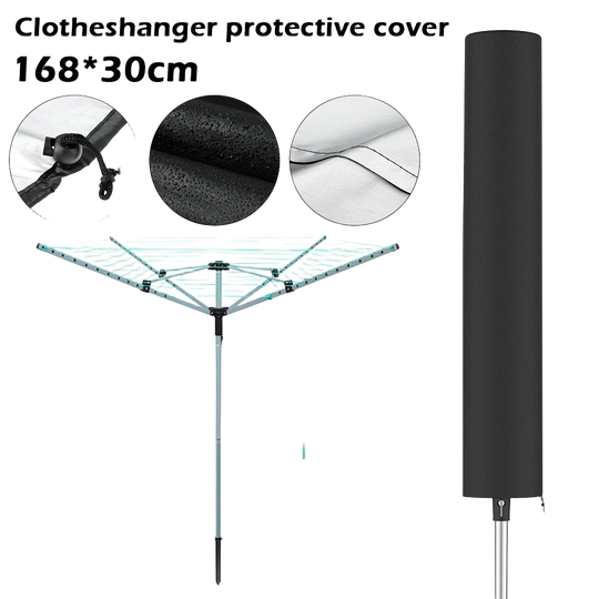 Funda Protectora para Tendedero de Ropa Giratorio - Cubierta Antiviento e Impermeable con Cuerda Anti-UV