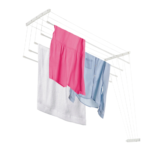 KADAX Tendedero de Ropa de Techo para Baño 5 Barras 100cm Sólido Resistente