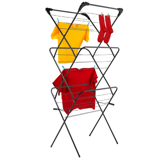 KADAX Tendedero de Ropa Vertical Estrecho Plegable para Balcón