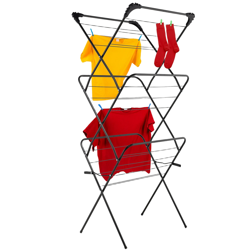 KADAX Tendedero de Ropa Vertical Estrecho Plegable para Balcón