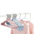 Nano Trace - Perchas Antideslizantes para Niños, Recubiertas de Vinilo Engrosado, Colgadores Multicolor para Ropa de Bebé