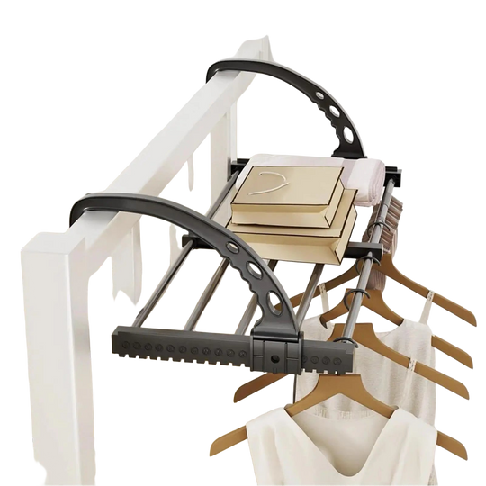 Nuevo tendedero de ropa plegable y extensible para radiador, secador de zapatos y toallas de acero inoxidable para balcón