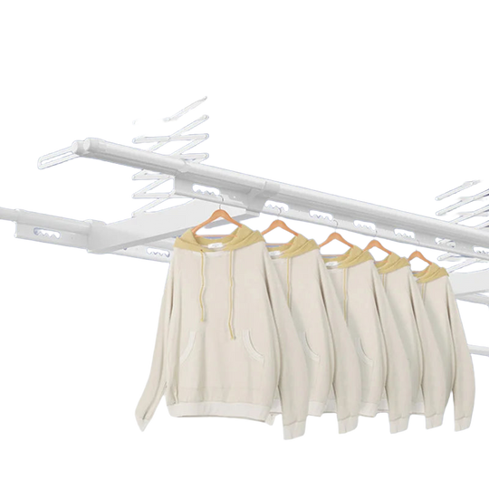 Nuevo Tendedero Eléctrico Plegable Inteligente 2024, Capacidad Máx. 35 Kg, con Luz de Balcón y Bastidor para Secar la Ropa