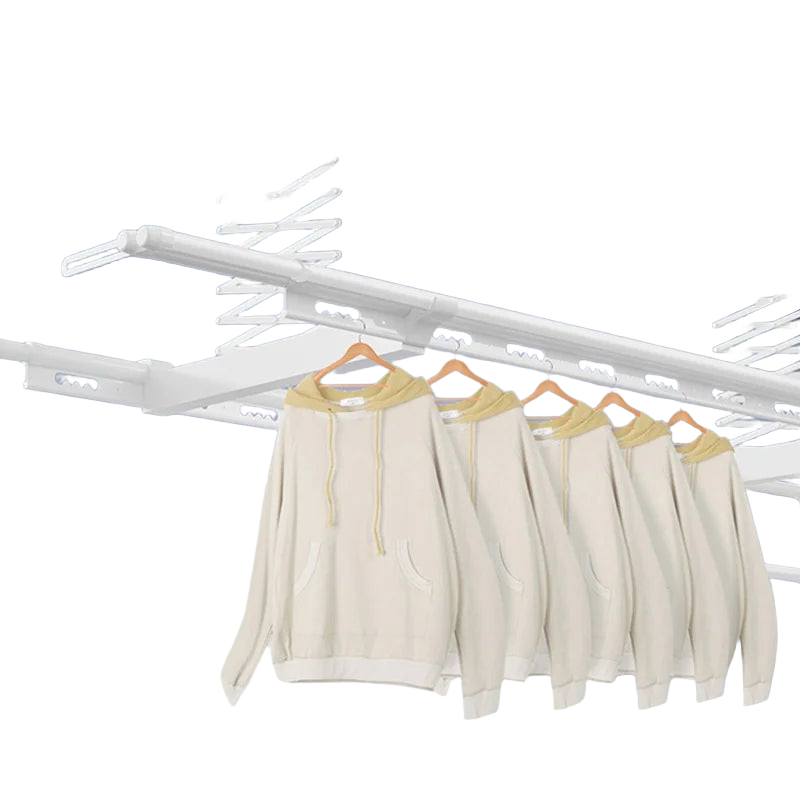 Nuevo Tendedero Eléctrico Plegable Inteligente 2024, Capacidad Máx. 35 Kg, con Luz de Balcón y Bastidor para Secar la Ropa