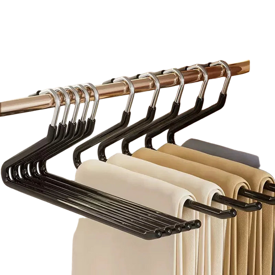 Pack de 5/10 Perchas Antideslizantes para Pantalones en Forma de Ganso, Pinzas sin Marcas, Organizador de Armario