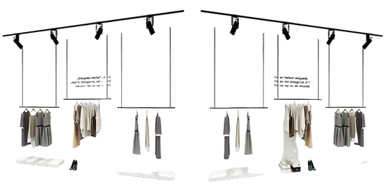Percha colgante de hierro para techo y pared, soporte telescópico para tendedero de ropa