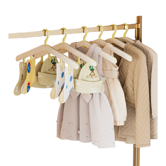 Percha de Ropa Plegable 5/10 Piezas con Pinzas sin Marcas para Secar Ropa y Calcetines, Ideal para Viajes y Hoteles