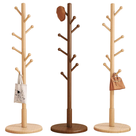 Perchero de Madera de Pie - Organizador de Ropa para Hogar