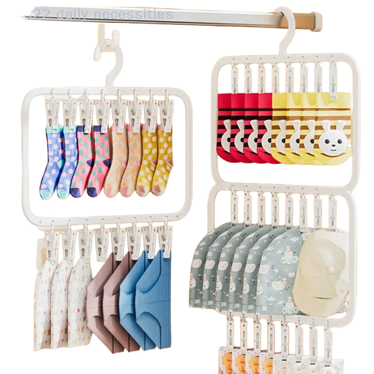 Perchero de Ropa Desmontable y Plegable Portátil Organizador para Ropa Interior, Toallas y Calcetines - Diseño Antideslizante - Perfecto para Espacios