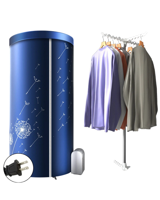 Secador de Ropa Eléctrico Portátil 1000W con Temporizador