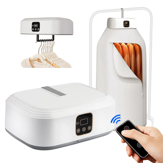 Secadora de Ropa Portátil Eléctrica con Control Remoto y Plegable para Viaje