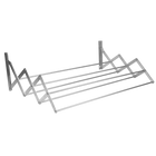 Tendedero de Pared Extensible Cofan - Aluminio, Diseño Plegable, 6 Barras de Secado, 80 x 45.5 cm