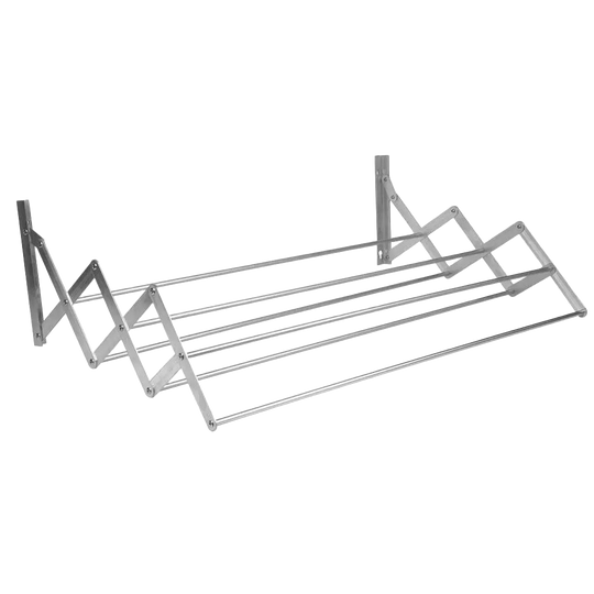 Tendedero de Pared Extensible Cofan - Aluminio, Diseño Plegable, 6 Barras de Secado, 80 x 45.5 cm