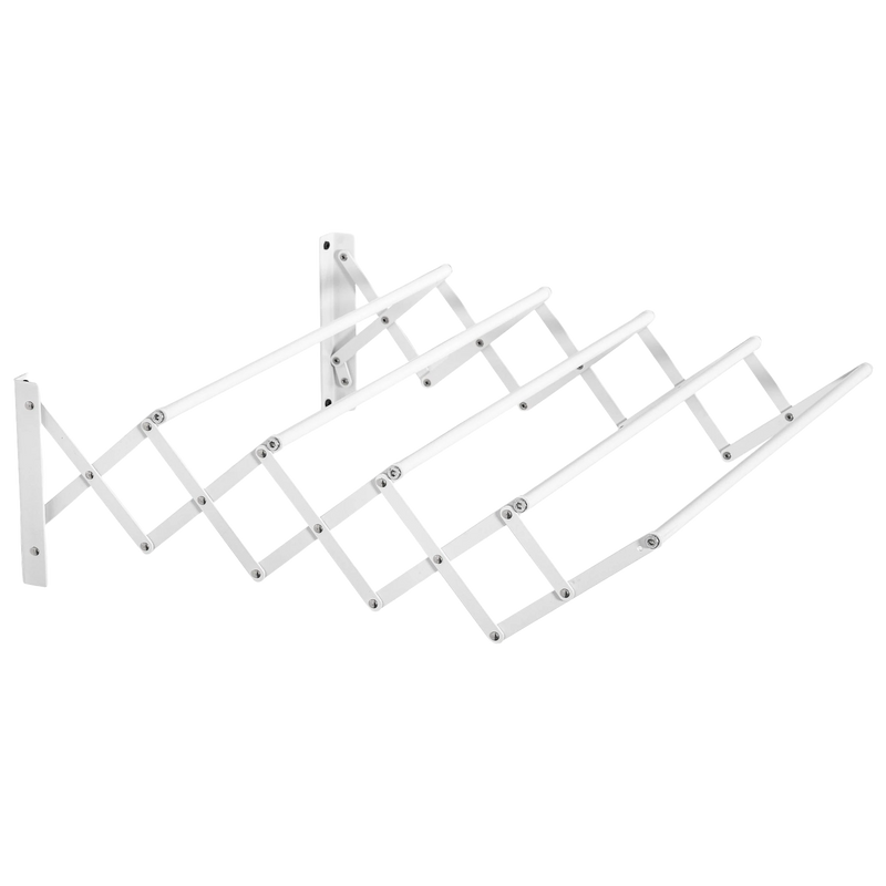 Tendedero de Pared Extensible Metálico con 5 Barras para Interior y Exterior