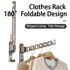 Tendedero de Pared Plegable con Cuerdas y Ángulo Ajustable - Secador de Ropa