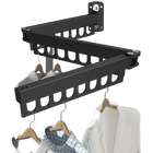 Tendedero de Pared Plegable de Metal Retráctil para Balcón y Hogar