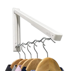 Tendedero de Pared Plegable para Ropa - Colgador Retráctil Ahorrador de Espacio