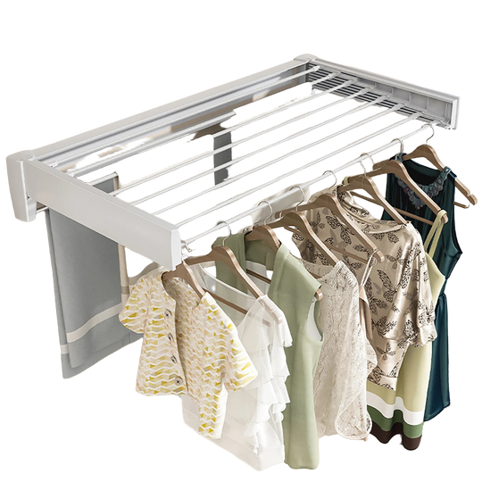 Tendedero de Pared Plegable Retráctil Invisible para Ropa