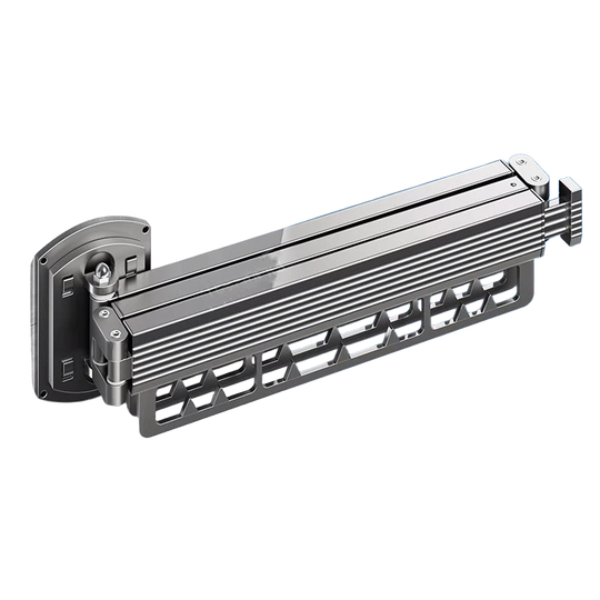 Tendedero de Pared Plegable y Retráctil Resistente para Ropa Colgante