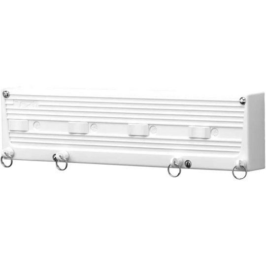 Tendedero de Pared Retráctil CUNCIAL TZ-S4 - 4 Cuerdas de 5m, 20m total, Bloqueo Individual, Compacto, Fabricado en España, Uso Interior/Exterior