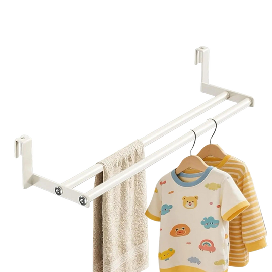 Tendedero de Pared Retráctil de Alta Resistencia, Ahorro de Espacio para Toallas y Ropa, para Radiador, Dormitorio y Baño