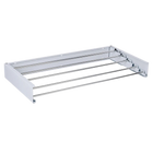 Tendedero de Pared Retráctil T-LoVendo - Plegable y Compacto de Aluminio con 5 Varillas para Interior y Exterior, Ahorro de Energía y Espacio
