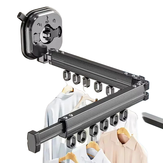 Tendedero de Pared Retráctil y Plegable - Secador de Ropa Resistente