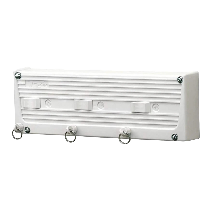 Tendedero de Ropa Automático Cuncial con 3 Cuerdas Extensibles de Hasta 5m Cada una, Ideal para Espacios Pequeños, Instalación Fácil, Soporte de Plást